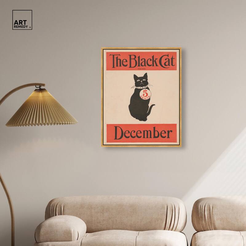 The Black Cat December 1890 Canvas by Art Remedy