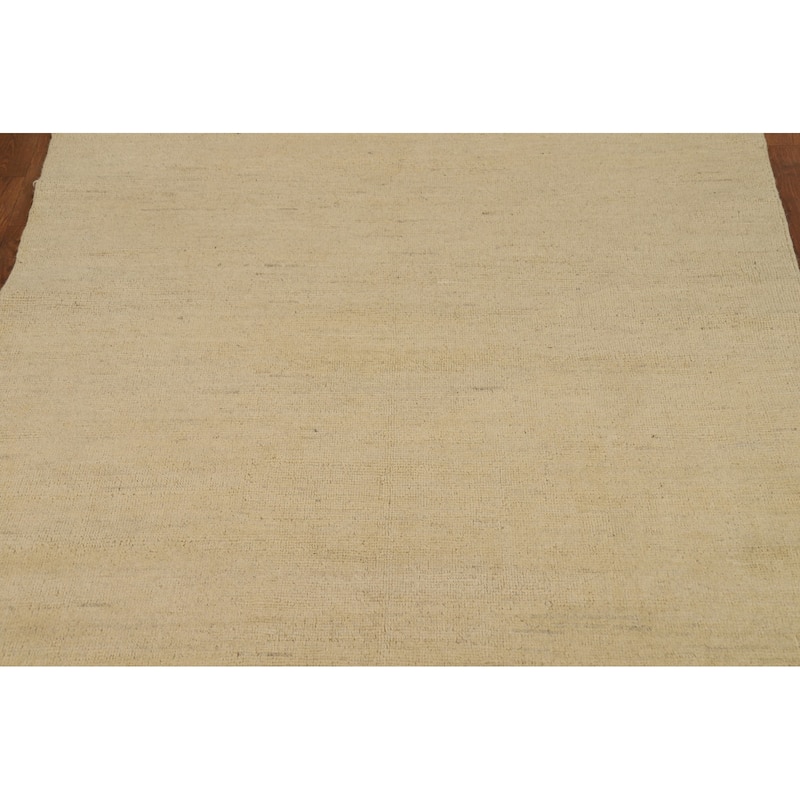 Gabbeh Modern Oriental Rug Hand-Knotted Wool Carpet - 4'10"x 6'5"
