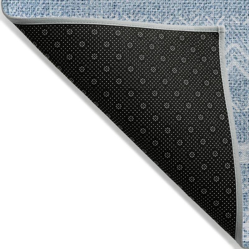 Machine Washable Indoor/ Outdoor Chantille Boho Stripes Rug