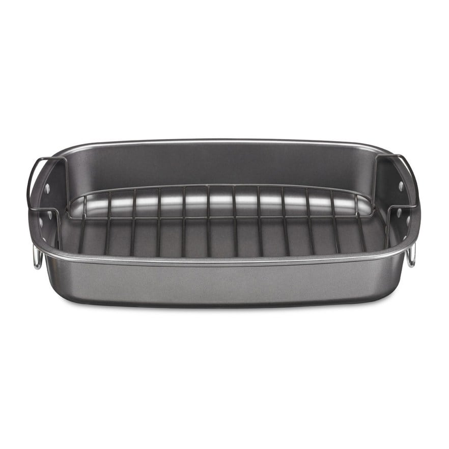 MICHELANGELO Roasting Pan with Rack, Carbon Steel Turkey Roasting Pan for  Oven and Induction, Nonstick Turkey Roaster Pan with Stainless Steel Rack