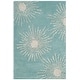 preview thumbnail 100 of 123, SAFAVIEH Handmade Soho Miyase Burst New Zealand Wool Rug 2' x 3' - Light Teal/Multi