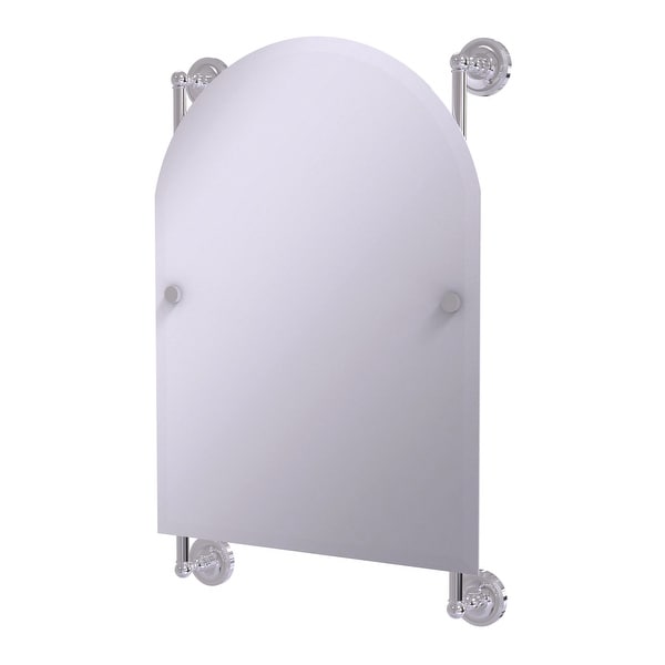 Allied Brass Prestige Regal Collection Arched Top Frameless Rail Mounted Mirror