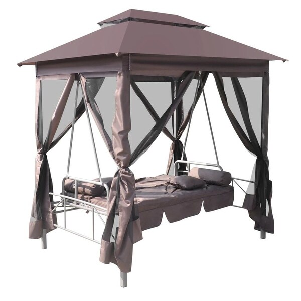 vidaXL Gazebo Convertible Swing Bench 