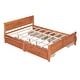 preview thumbnail 126 of 158, (Twin/Full/Queen)Curved Legs Design Platform Bed Frame with 4 Drawers