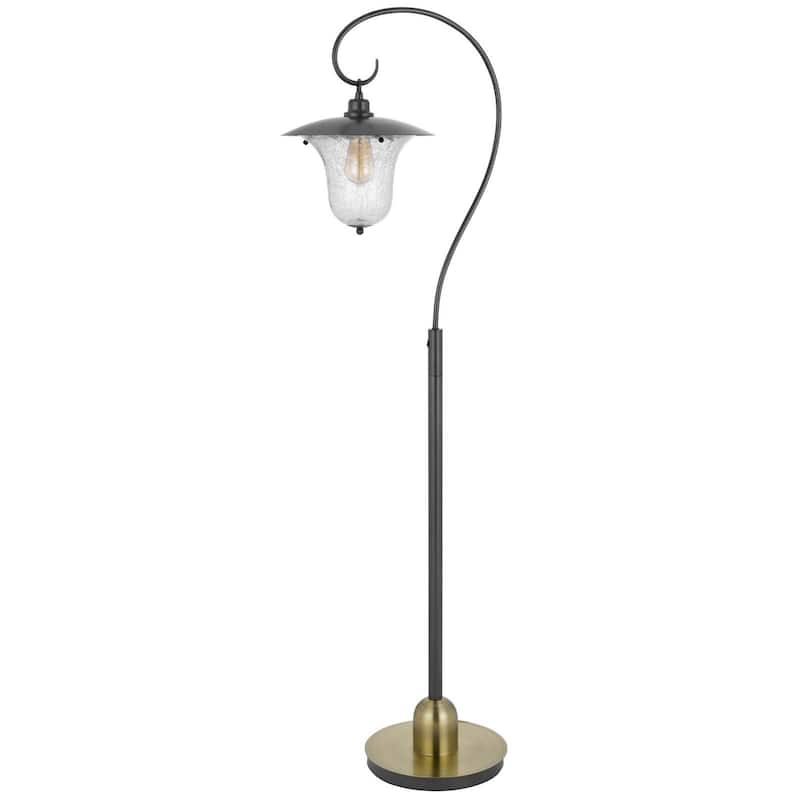 Walcott 65" Height Dark Bronze/Antique Brass Metal Floor Lamp - One Size