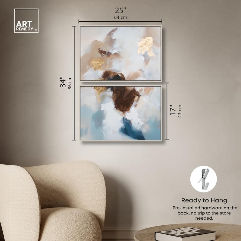 Earth's Palette I Canvas Set of 2 by Art Remedy