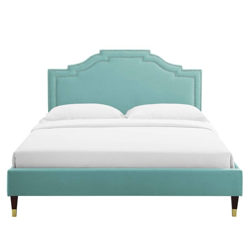 Adelaide Performance Velvet King Platform Bed