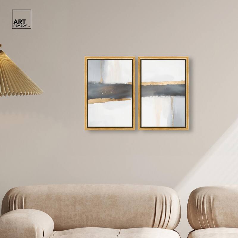 Azure Horizon I Canvas Set of 2 by Art Remedy