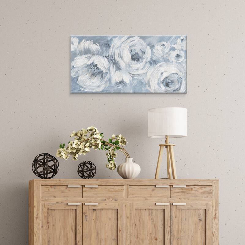 Contemporary Blues Canvas Art Print