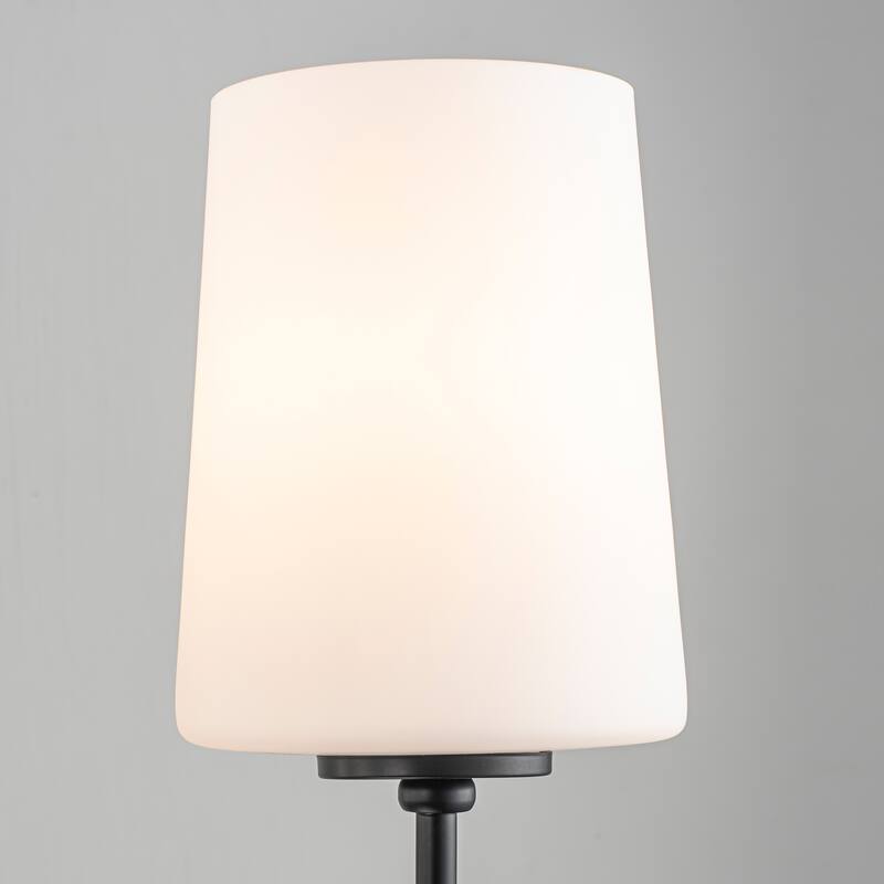 Starsky 4-Light Transitional Linear Pendant Light with Opal Glass Shades