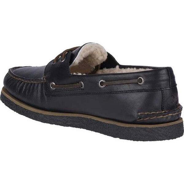 Shop Sperry Top Sider Men S A O 2 Eye Winter Boat Shoe Black
