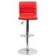 preview thumbnail 34 of 111, Modern Vinyl Stitch Back Adjustable Height Barstool - 16"W x 19"D x 35" - 44"H