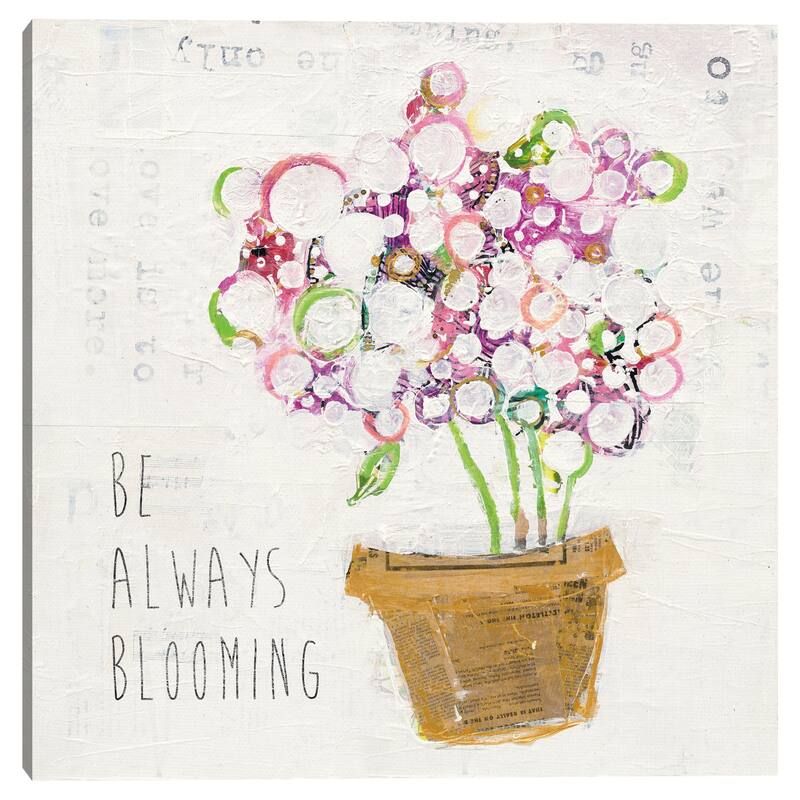 Be Always Blooming by Kellie Day Canvas Art Print