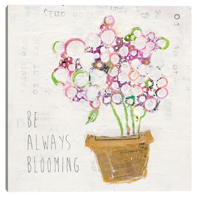 Be Always Blooming by Kellie Day Canvas Art Print