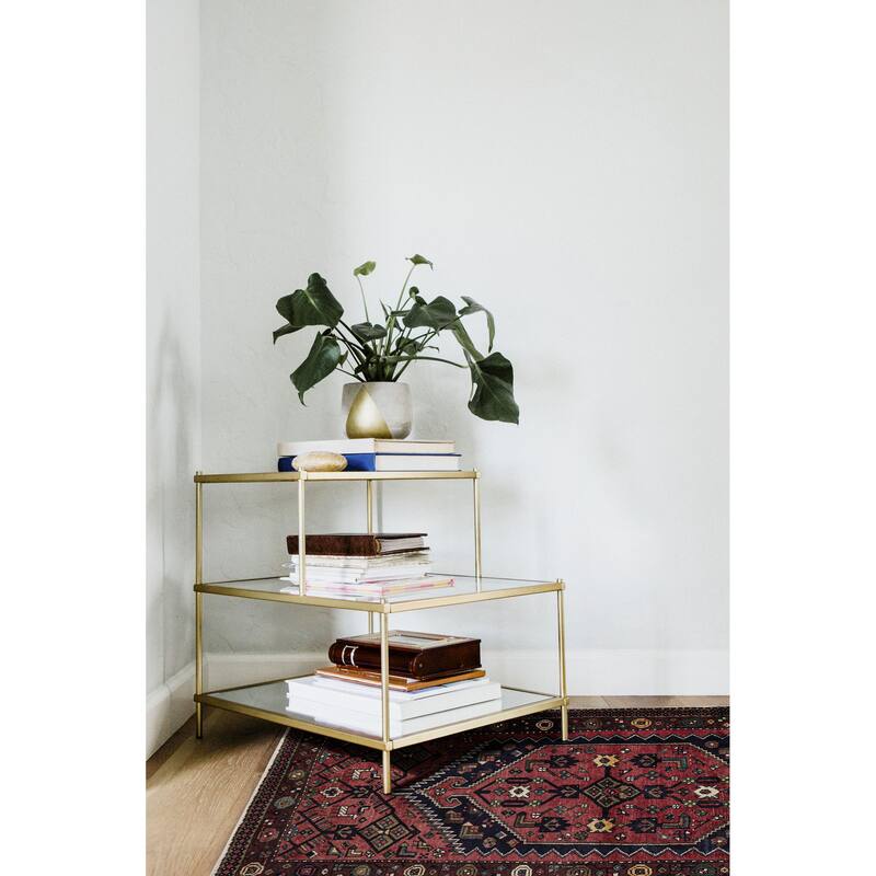 ECARPETGALLERY Hand-knotted Anadol Red Wool Rug - 4'1 x 7'1