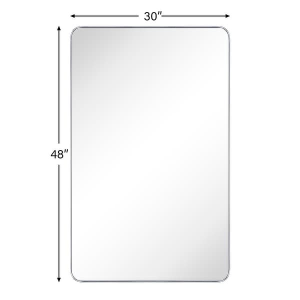 dimension image slide 8 of 21, TEHOME Kengston Modern & Contemporary Rectangular Bathroom Vanity Mirror