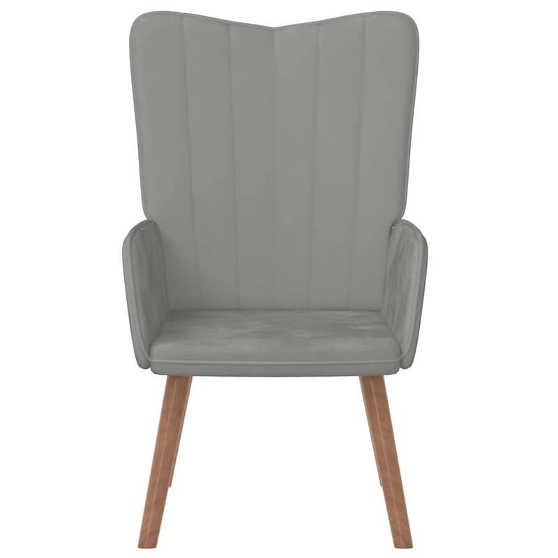 vidaXL Relaxing Chair Light Grey