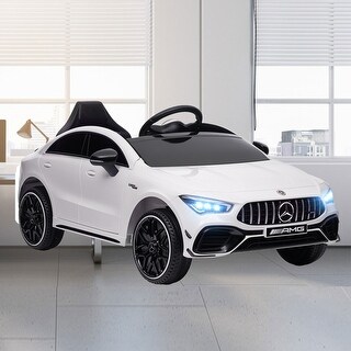 Mercedes-Benz AMG CLA 45 Licensed 12V Kids Electric Ride-On Car with Remote Control, LED Lights, and Spring Suspension