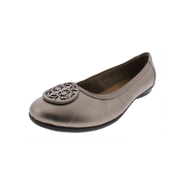 clarks metallic flats