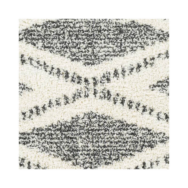Livabliss Deluxe Shag Moroccan Tribal Area Rug