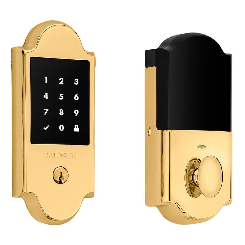 Baldwin Touchscreen Boulder Standalone Deadbolt - Unlacquered Brass