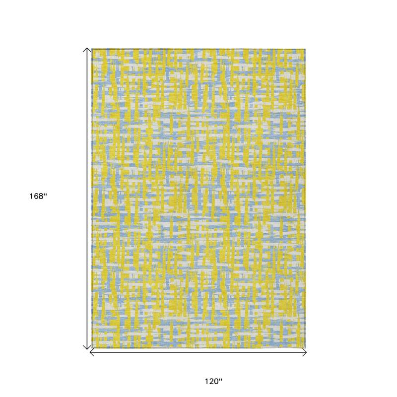HomeRoots Abstract Transitional Rectangle Outdoor Rug