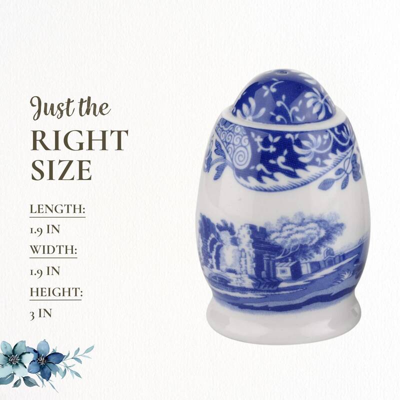 Spode Blue Italian Salt and Pepper Shakers Set - 3 inch