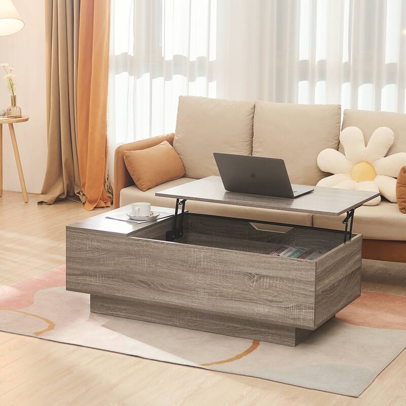 CO-Z Modern Lift Top Coffee Table with Storage