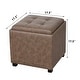 preview thumbnail 84 of 93, Adeco Storage Ottoman With Tray