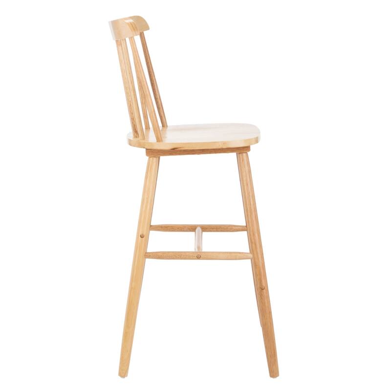 SAFAVIEH Aida 30-inch Spindle Farmhouse Bar Stool (Set of 2) - 19.9" x 19.8" x 38" - 20"W x 20"D x 43"H