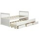 preview thumbnail 3 of 8, Alternative Twin Captain's Bunk Bed-White