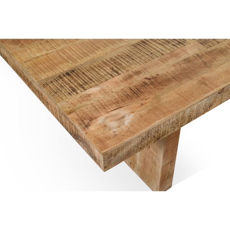 Timbergirl Handmade Solid Mango Wood Dining Table - 80"