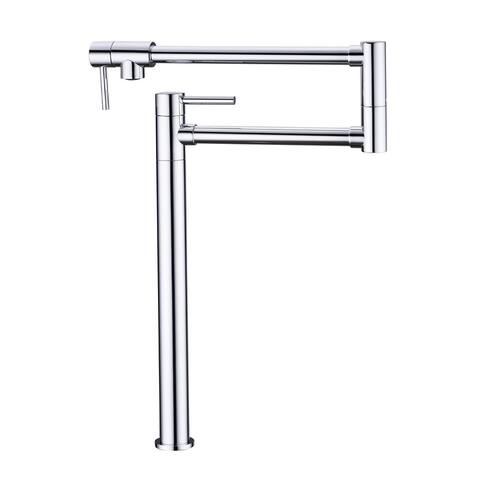 Pot Filler Faucet Deck Mount with Double Joint and Handle