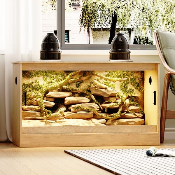Reptile Habitat -Spacious Terrarium for Lizards, Snakes & More - 47.2" -  Bed Bath & Beyond - 40166058