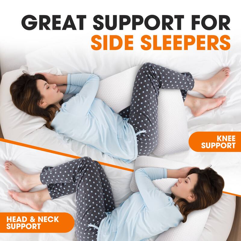 Cheer Collection Premium V Shaped Memory Foam Pillow