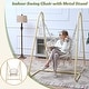 preview thumbnail 2 of 5, Swing Chair Handmade Macrame Swing Hammock Chair with Stand