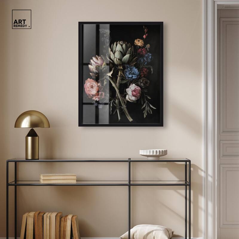 Moody Artichoke III Shadowbox by Art Remedy