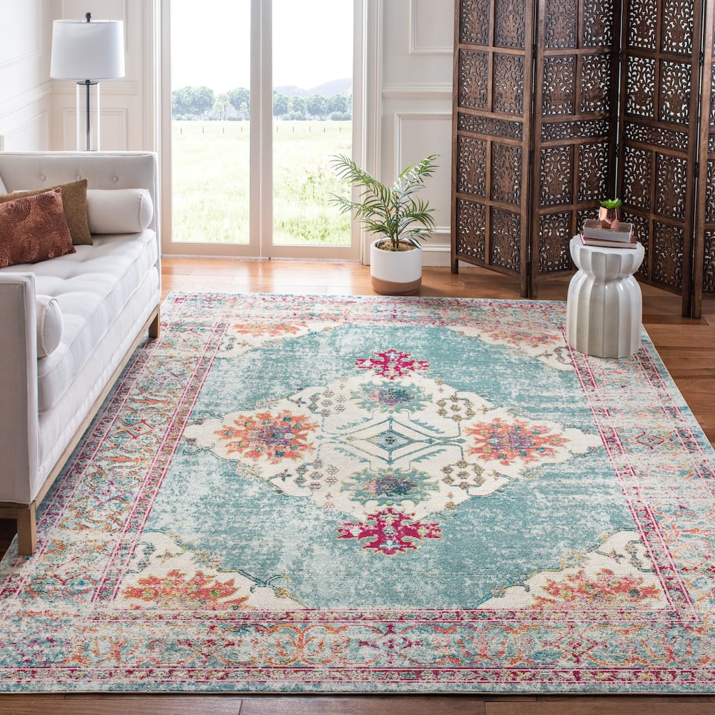 SAFAVIEH Crystal Yukie Vintage Boho Oriental Rug