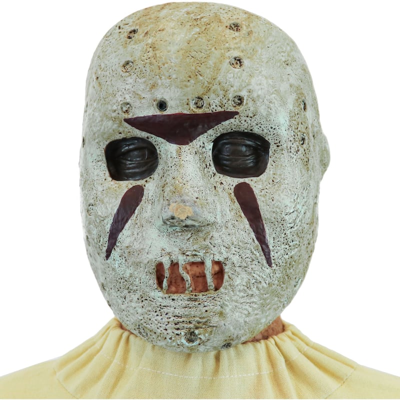 Haunted Hill Farm Twitch the Thrashing Prisoner by Tekky, Sitting Premium Halloween Animatronic, Plug-In or Battery