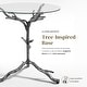 preview thumbnail 3 of 16, 247 Shop At Home Lalia Modern Hammered Metal Tree Branch Side Table