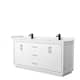 Option White, Black Trim, White Quartz Top