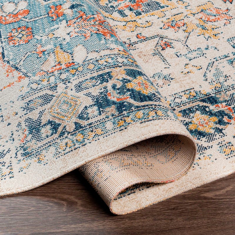Livabliss Newport Medallion Outdoor Rug