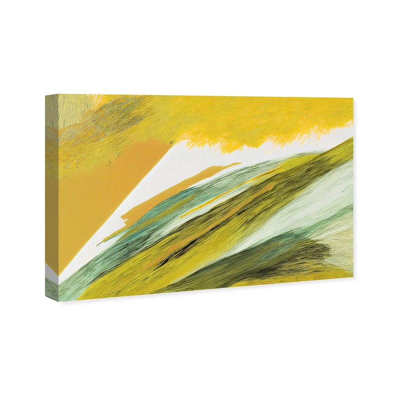 Wynwood Studio Canvas Abstract Mustard Sunrise Yellow and Mustard Modern & Contemporary Wall Art Canvas Print