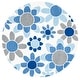preview thumbnail 77 of 78, SAFAVIEH Handmade Kids Miens Floral Wool Rug 5' Round - Ivory/Blue