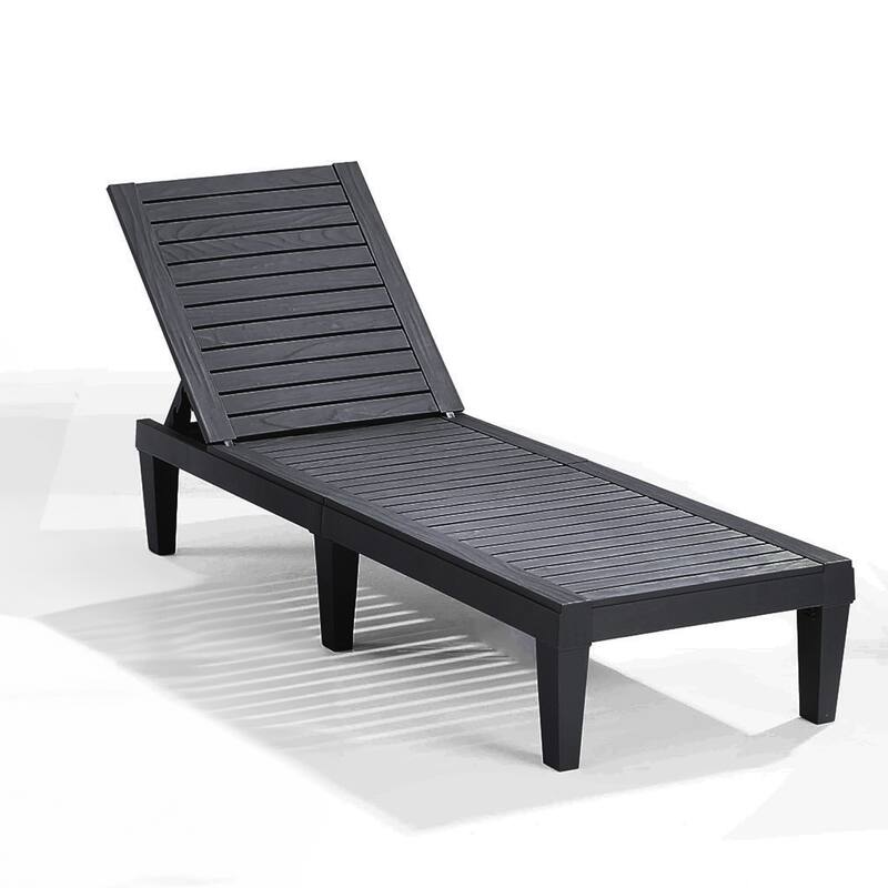 Nestl Lounge Chair Outdoor - Waterproof Outdoor Chaise Lounge Chair - N/A - Black