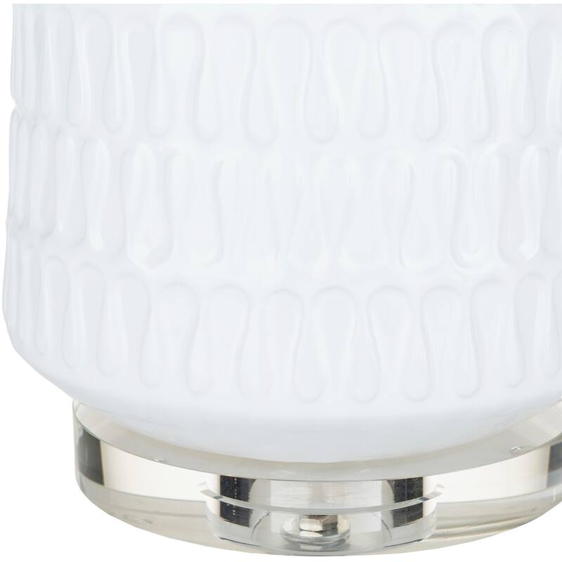 Hazebrouck Table Lamp with Glazed Ceramic Base