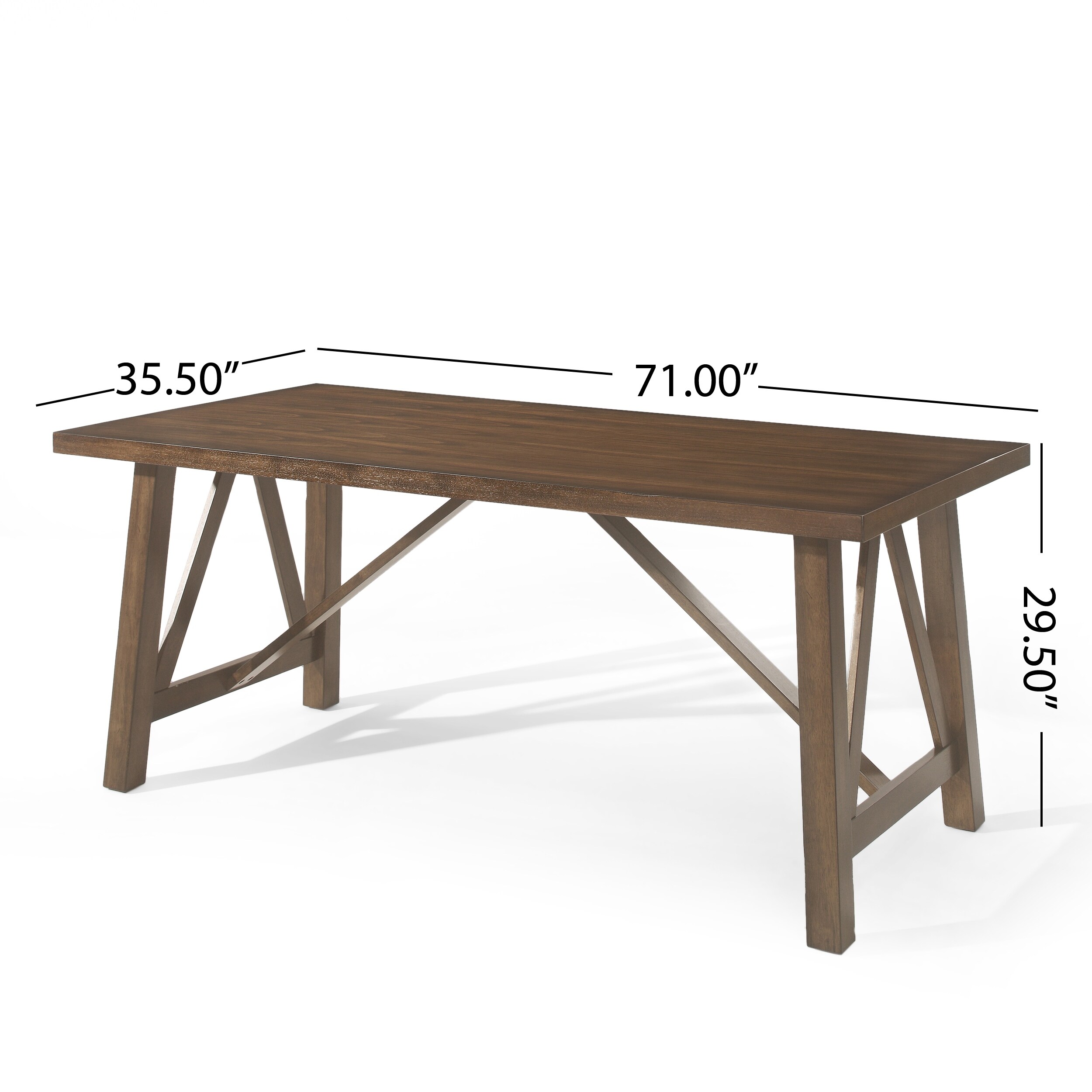 Farmhouse Style Tapered legs Rectangular dining table Wooden Table for Dining and Living Rooms Functional Furniture