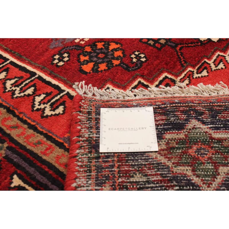 ECARPETGALLERY Hand-knotted Andelz Red Wool Rug - 4'3 x 6'4