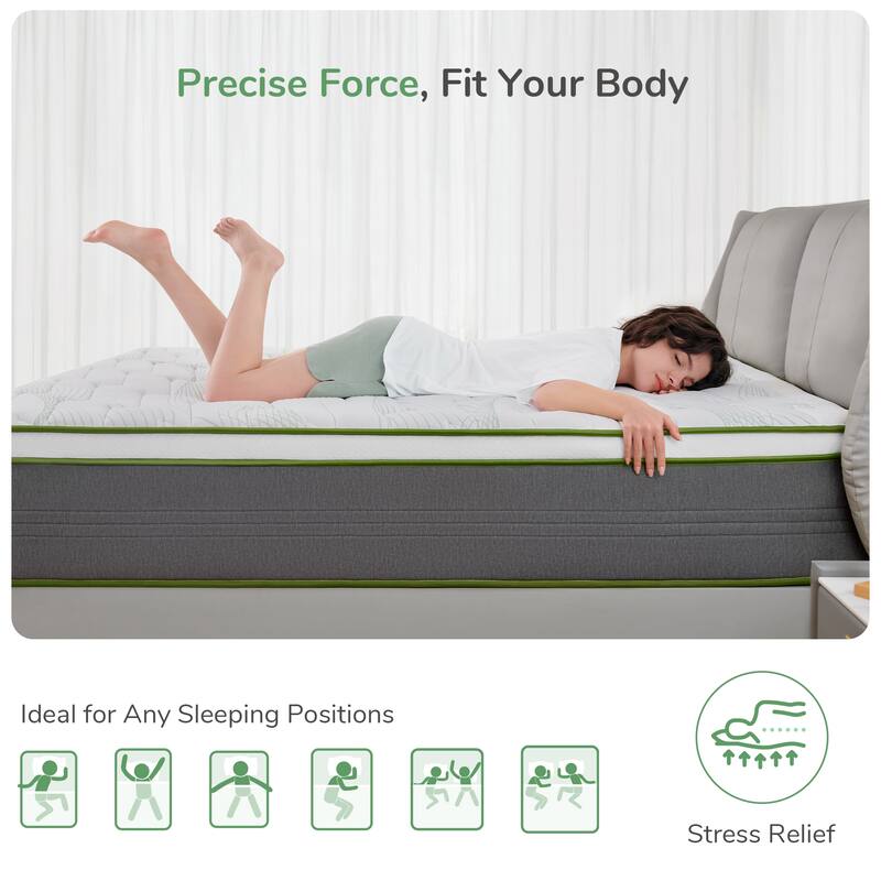 Novilla 12-inch CertiPUR-US Certified Hybrid Pocket Spring Mattress