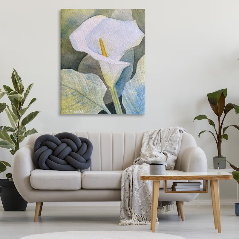 Stupell Garden Calla Lily Bloom Canvas Wall Art Design By Stephanie Fielden